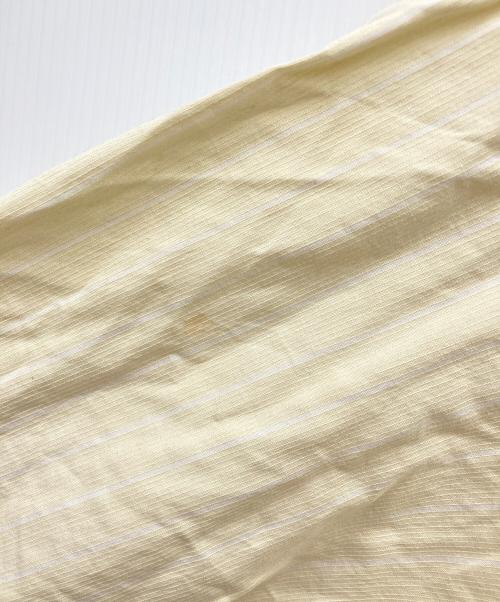 ISSEY MIYAKE（イッセイミヤケ）ISSEY MIYAKE (イッセイミヤケ) 長袖ストライプシャツ イエロー サイズ:Lの古着・服飾アイテム