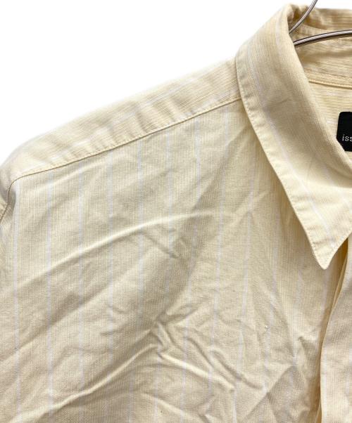 ISSEY MIYAKE（イッセイミヤケ）ISSEY MIYAKE (イッセイミヤケ) 長袖ストライプシャツ イエロー サイズ:Lの古着・服飾アイテム