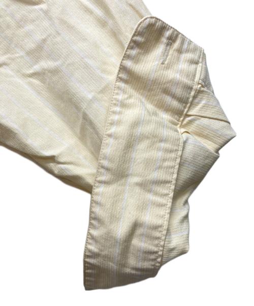 ISSEY MIYAKE（イッセイミヤケ）ISSEY MIYAKE (イッセイミヤケ) 長袖ストライプシャツ イエロー サイズ:Lの古着・服飾アイテム