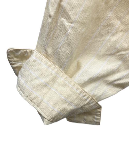 ISSEY MIYAKE（イッセイミヤケ）ISSEY MIYAKE (イッセイミヤケ) 長袖ストライプシャツ イエロー サイズ:Lの古着・服飾アイテム