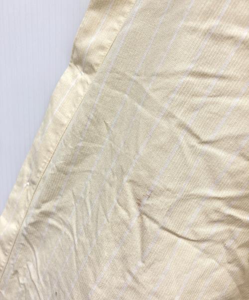 ISSEY MIYAKE（イッセイミヤケ）ISSEY MIYAKE (イッセイミヤケ) 長袖ストライプシャツ イエロー サイズ:Lの古着・服飾アイテム
