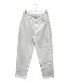 upper hightsアッパーハイツ）の古着「バルーンレッグデニムパンツ 22SS」｜ホワイト
