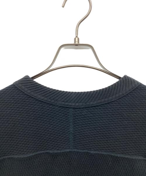 H BEAUTY&YOUTH（エイチ ビューティー&ユース）H BEAUTY&YOUTH (エイチ ビューティー&ユース) HEAVY HONEYCOMB CREW NECK PULLOVER ブラック サイズ:Sの古着・服飾アイテム