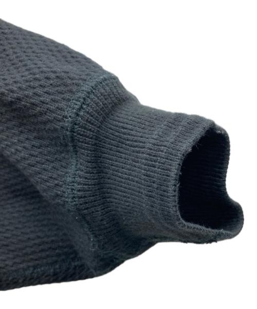 H BEAUTY&YOUTH（エイチ ビューティー&ユース）H BEAUTY&YOUTH (エイチ ビューティー&ユース) HEAVY HONEYCOMB CREW NECK PULLOVER ブラック サイズ:Sの古着・服飾アイテム