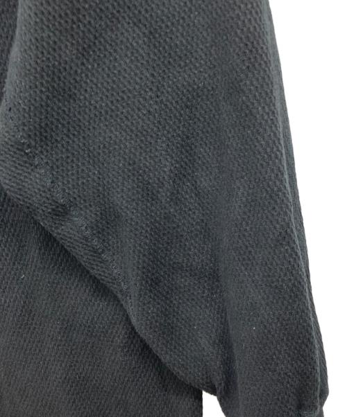 H BEAUTY&YOUTH（エイチ ビューティー&ユース）H BEAUTY&YOUTH (エイチ ビューティー&ユース) HEAVY HONEYCOMB CREW NECK PULLOVER ブラック サイズ:Sの古着・服飾アイテム