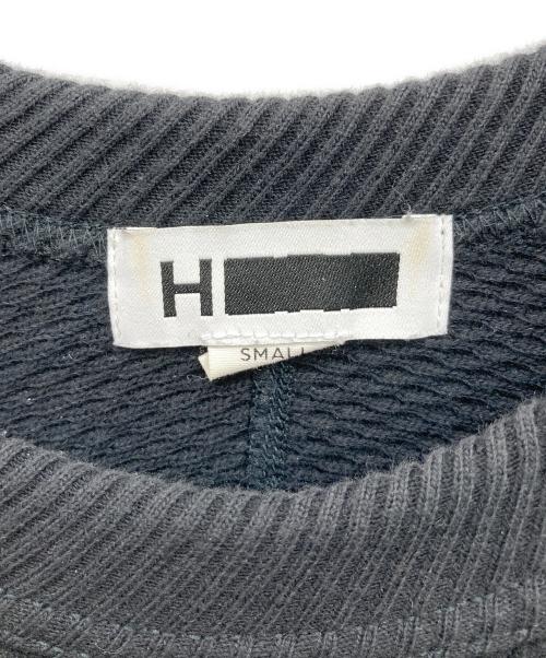 H BEAUTY&YOUTH（エイチ ビューティー&ユース）H BEAUTY&YOUTH (エイチ ビューティー&ユース) HEAVY HONEYCOMB CREW NECK PULLOVER ブラック サイズ:Sの古着・服飾アイテム