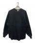 H BEAUTY&YOUTH（エイチ ビューティー&ユース）の古着「HEAVY HONEYCOMB CREW NECK PULLOVER」｜ブラック