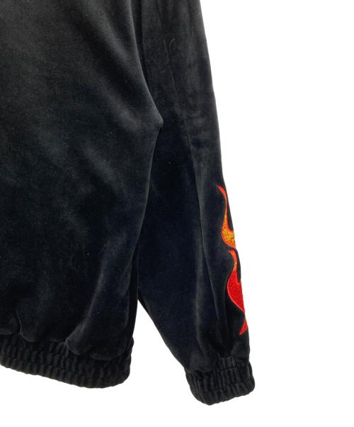 X-LARGE（エクストララージ）X-LARGE (エクストララージ) ベロアトラックジャケット ブラック サイズ:XLの古着・服飾アイテム