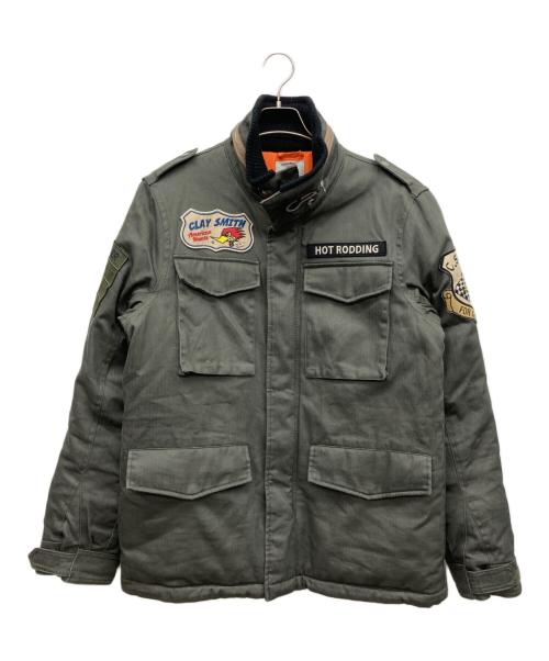CLAY SMITH（クレイスミス）clay smith (クレイスミス) ミリタリージャケット オリーブ サイズ:Lの古着・服飾アイテム