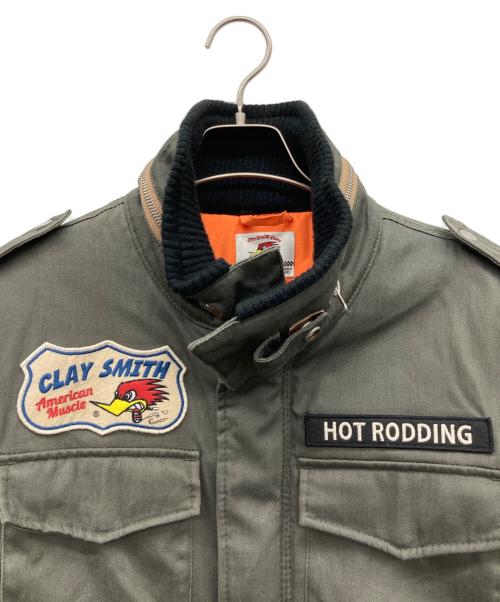 CLAY SMITH（クレイスミス）clay smith (クレイスミス) ミリタリージャケット オリーブ サイズ:Lの古着・服飾アイテム