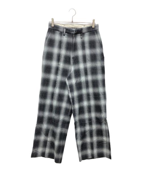 kooi（コーイ）KOOI (コーイ) オンブレチェックワイドパンツ ブラック×グレー サイズ:1の古着・服飾アイテム