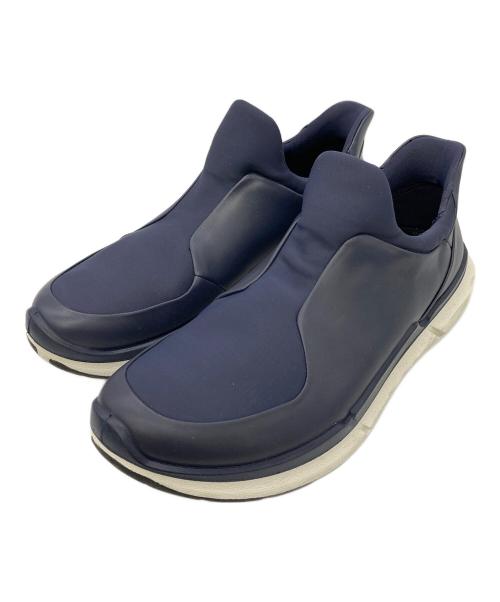 ECCO（エコー）ECCO (エコー) スリッポン ネイビー サイズ:26ｃｍの古着・服飾アイテム