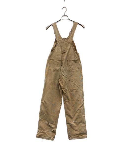 CarHartt（カーハート）CarHartt (カーハート) ダック地オーバーオール ブラウン サイズ:X-Lrage Regulerの古着・服飾アイテム