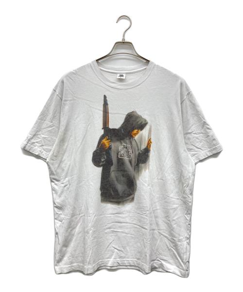 THE BLACK EYE PATCH（ブラックアイパッチ）THE BLACK EYE PATCH (ブラックアイパッチ) プリントTシャツ ホワイト サイズ:XLの古着・服飾アイテム