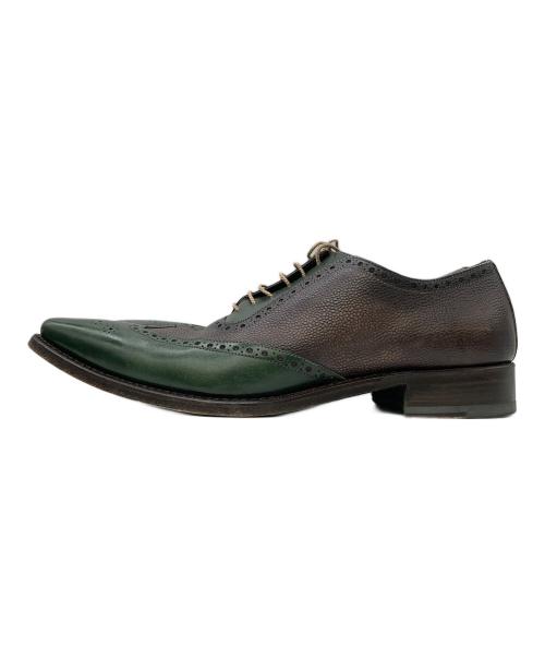 harriss（ハリス）harriss (ハリス) ウィングチップレザーシューズ ブラウン サイズ:８の古着・服飾アイテム
