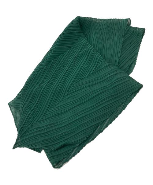 PLEATS PLEASE（プリーツプリーズ）PLEATS PLEASE (プリーツプリーズ) スカーフ グリーンの古着・服飾アイテム
