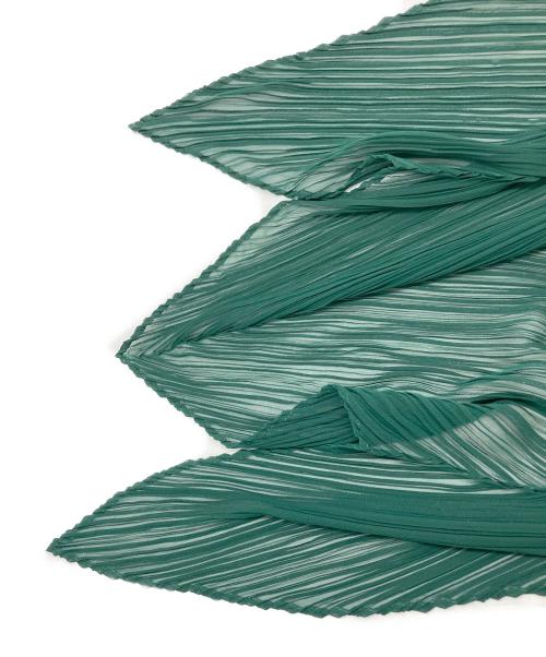 PLEATS PLEASE（プリーツプリーズ）PLEATS PLEASE (プリーツプリーズ) スカーフ グリーンの古着・服飾アイテム