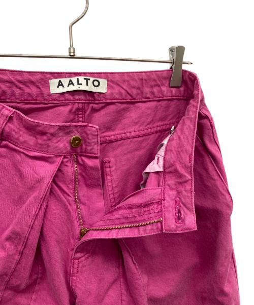 AALTO（アールト）AALTO (アールト) Jeans With Pleats ピンク サイズ:36の古着・服飾アイテム