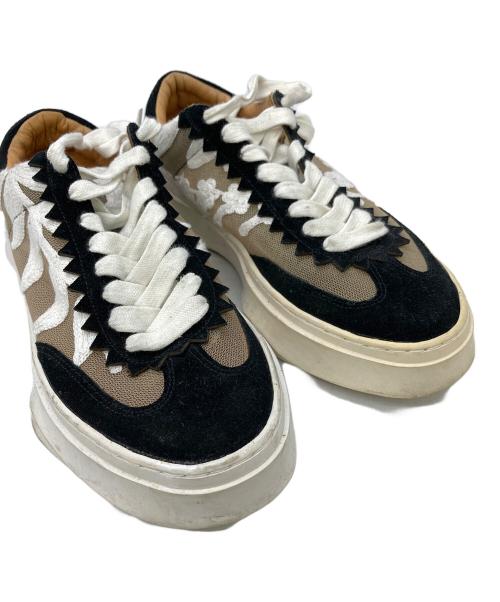 Maison MIHARA YASUHIRO（メゾン ミハラ ヤスヒロ）Maison MIHARA YASUHIRO (メゾン ミハラ ヤスヒロ) ローカットスニーカー ベージュ サイズ:37の古着・服飾アイテム