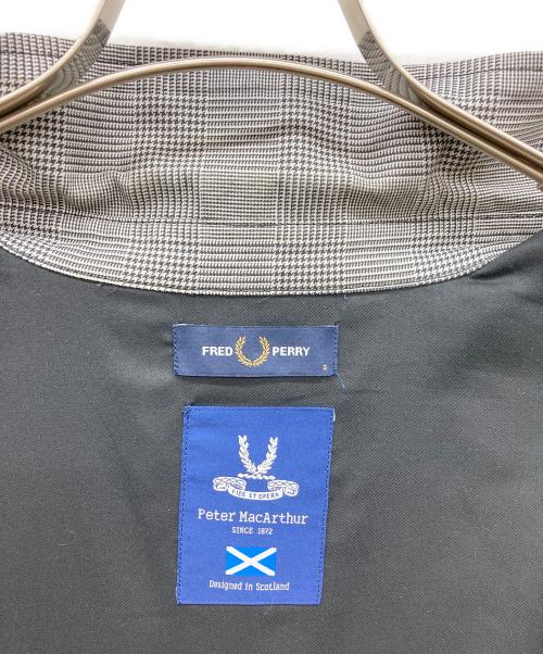 FRED PERRY（フレッドペリー）FRED PERRY (フレッドペリー) ハンドトゥースドリズラージャケット グレー サイズ:Ｓ　Ｃ86-94,T165-175の古着・服飾アイテム