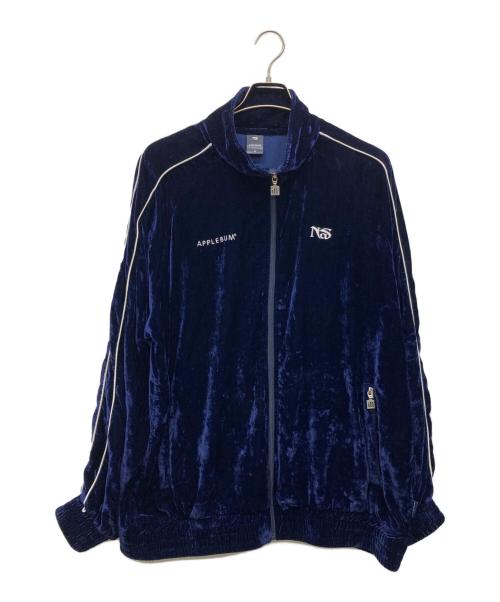 APPLEBUM（アップルバム）APPLEBUM (アップルバム) Nas (ナズ) ベルベットトラックジャケット ネイビー サイズ:XLの古着・服飾アイテム