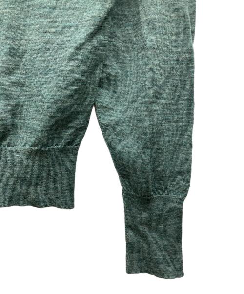JOHN SMEDLEY（ジョンスメドレー）JOHN SMEDLEY (ジョンスメドレー) 襟付きハーフジップニット グレー サイズ:MEDの古着・服飾アイテム