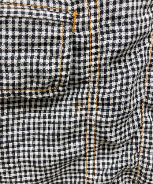tricot COMME des GARCONS（トリココムデギャルソン）tricot COMME des GARCONS (トリココムデギャルソン) ギンガムチェックドット ドッキング シャツ ジャケット グレー サイズ:Ｓの古着・服飾アイテム