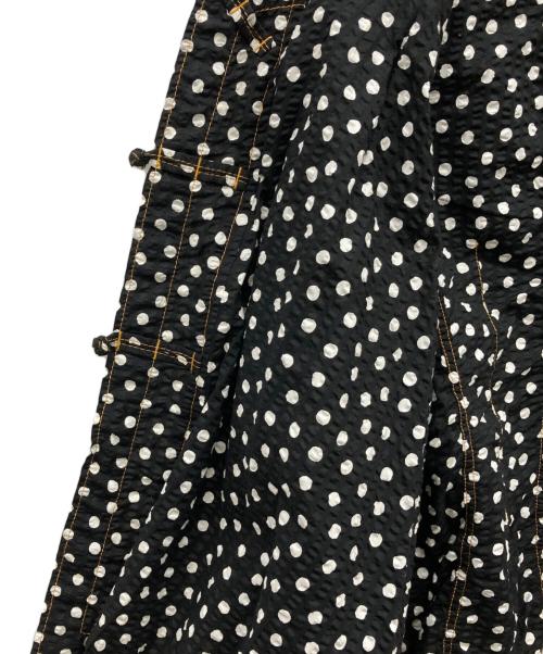 tricot COMME des GARCONS（トリココムデギャルソン）tricot COMME des GARCONS (トリココムデギャルソン) ギンガムチェックドット ドッキング シャツ ジャケット グレー サイズ:Ｓの古着・服飾アイテム