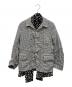 tricot COMME des GARCONS（トリココムデギャルソン）の古着「ギンガムチェックドット ドッキング シャツ ジャケット」｜グレー