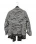 tricot COMME des GARCONS (トリココムデギャルソン) ギンガムチェックドット ドッキング シャツ ジャケット グレー サイズ:Ｓ：17000円