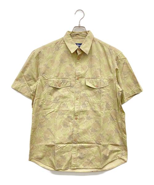 stussy（ステューシー）stussy (ステューシー) 90s 紺タグ カモ柄半袖シャツ カーキ サイズ:Lの古着・服飾アイテム