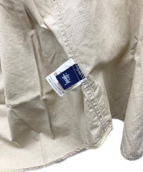 stussy（ステューシー）stussy (ステューシー) 90s 紺タグ カモ柄半袖シャツ カーキ サイズ:Lの古着・服飾アイテム