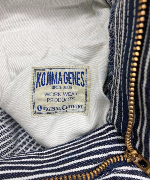 KOJIMA GENES（コジマジーンズ）KOJIMA GENES (コジマジーンズ) ヒッコリークロップドデニムパンツ ホワイト×インディゴ サイズ:91cm(W36)の古着・服飾アイテム