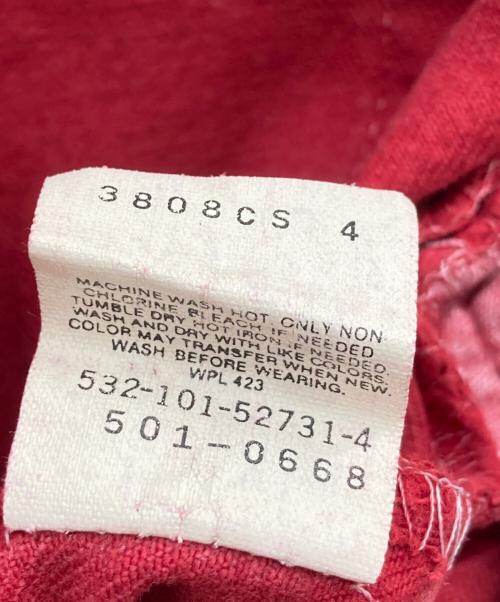 LEVI'S（リーバイス）LEVI'S (リーバイス) 501 カラーデニムパンツ レッド サイズ:W32 L34の古着・服飾アイテム