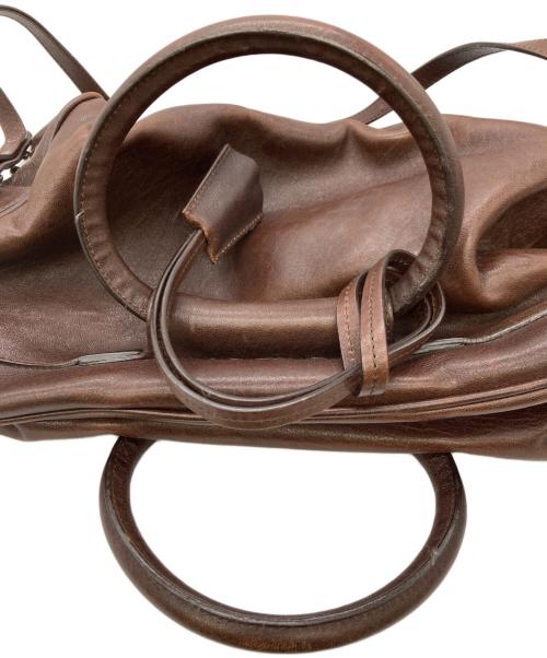 MARC JACOBS（マークジェイコブス）MARC JACOBS (マークジェイコブス) 2WAYレザーショルダーバッグ ブラウンの古着・服飾アイテム