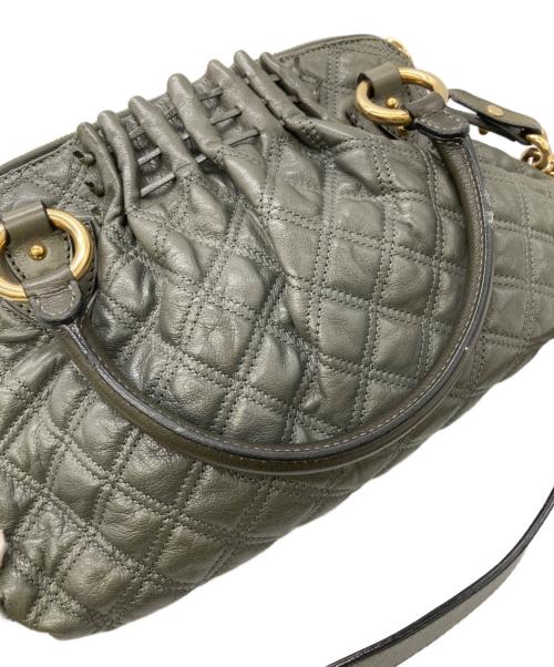 MARC JACOBS（マークジェイコブス）MARC JACOBS (マークジェイコブス) プレオウンドキルティングレザハンドバッグ グリーンの古着・服飾アイテム