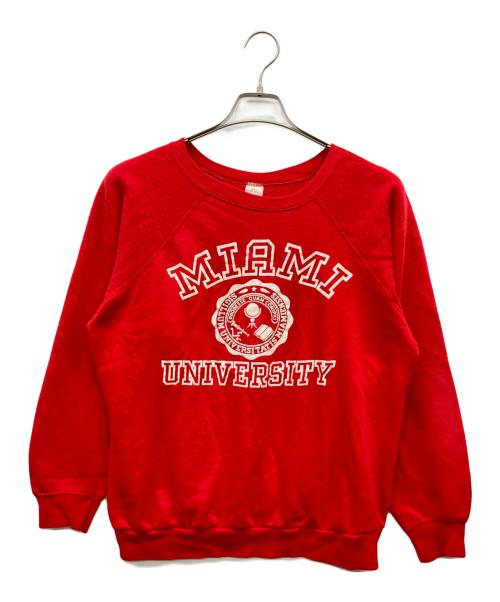 TULTEX（タルテックス）TULTEX (タルテックス) ラグランスウェット レッド サイズ:Largeの古着・服飾アイテム