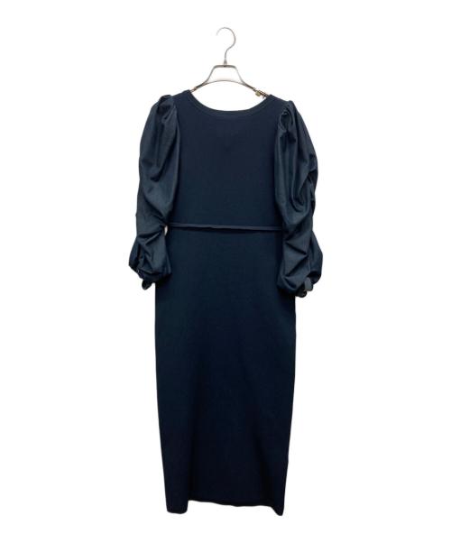 CELFORD（セルフォード）CELFORD (セルフォード) 2WAYドッキングリボンニットワンピース ネイビー サイズ:36の古着・服飾アイテム