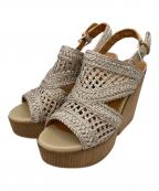 CLERGERIEクレジュリー）の古着「ウェッジソールサンダル」｜グレー