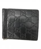 GUCCIグッチ）の古着「GGマネークリップ」｜ブラック