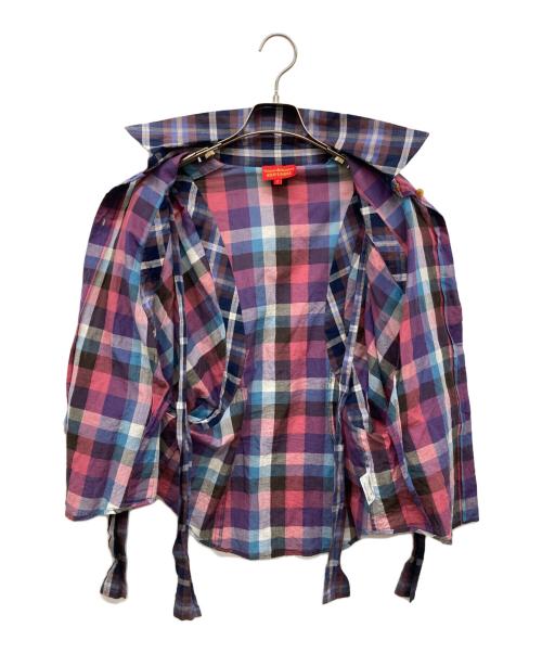 Vivienne Westwood RED LABEL（ヴィヴィアンウエストウッドレッドレーベル）Vivienne Westwood RED LABEL (ヴィヴィアンウエストウッドレッドレーベル) 半袖シャツ レッド サイズ:2の古着・服飾アイテム