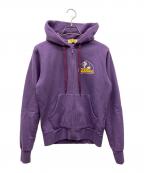 Hysteric Glamourヒステリックグラマー）の古着「SMOKING GIRL ショート丈パーカー」｜パープル