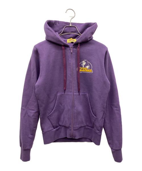 Hysteric Glamour（ヒステリックグラマー）Hysteric Glamour (ヒステリックグラマー) SMOKING GIRL ショート丈パーカー パープル サイズ:FREEの古着・服飾アイテム