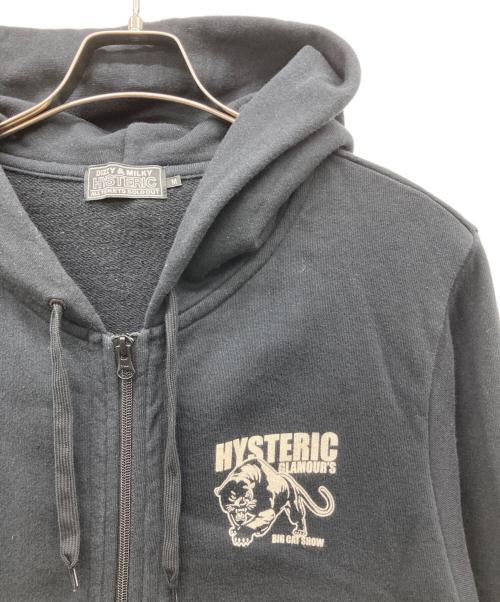 Hysteric Glamour（ヒステリックグラマー）Hysteric Glamour (ヒステリックグラマー) DANGEROUS FELINESパーカー ブラック サイズ:Mの古着・服飾アイテム