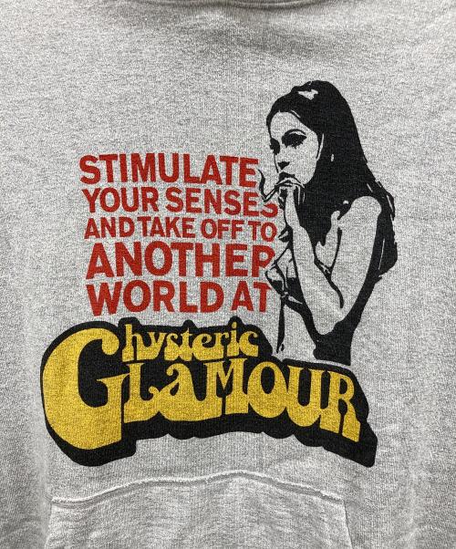 Hysteric Glamour（ヒステリックグラマー）Hysteric Glamour (ヒステリックグラマー) SMOKING GIRL パーカー グレー サイズ:Mの古着・服飾アイテム