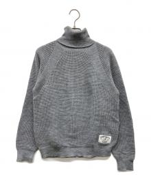 Hysteric Glamour（ヒステリックグラマー）の古着「カールカール ワッフル タートルネック プルオーバー」｜グレー