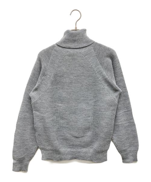 Hysteric Glamour（ヒステリックグラマー）Hysteric Glamour (ヒステリックグラマー) カールカール ワッフル タートルネック プルオーバー グレー サイズ:FREEの古着・服飾アイテム