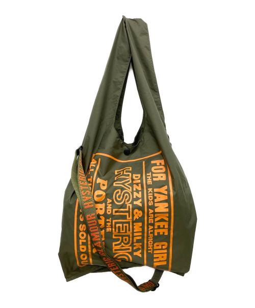 Hysteric Glamour（ヒステリックグラマー）Hysteric Glamour (ヒステリックグラマー) PORTER (ポーター) パッカブル GROCERY BAG オリーブの古着・服飾アイテム