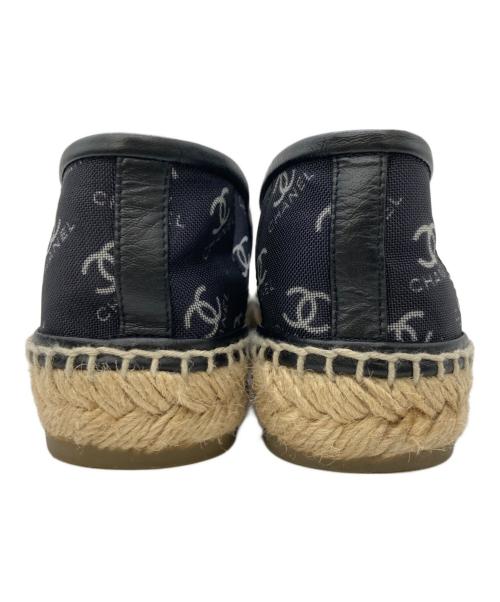 CHANEL（シャネル）CHANEL (シャネル) エスパドリーユ ブラック サイズ:37の古着・服飾アイテム
