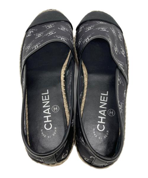 CHANEL（シャネル）CHANEL (シャネル) エスパドリーユ ブラック サイズ:37の古着・服飾アイテム